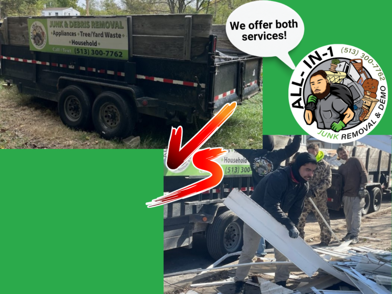 DUMPSTER RENTAL VS JUNK REMOVAL IN CINCINNATI